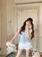 Cotton Embroidered Layered Mini Skirts